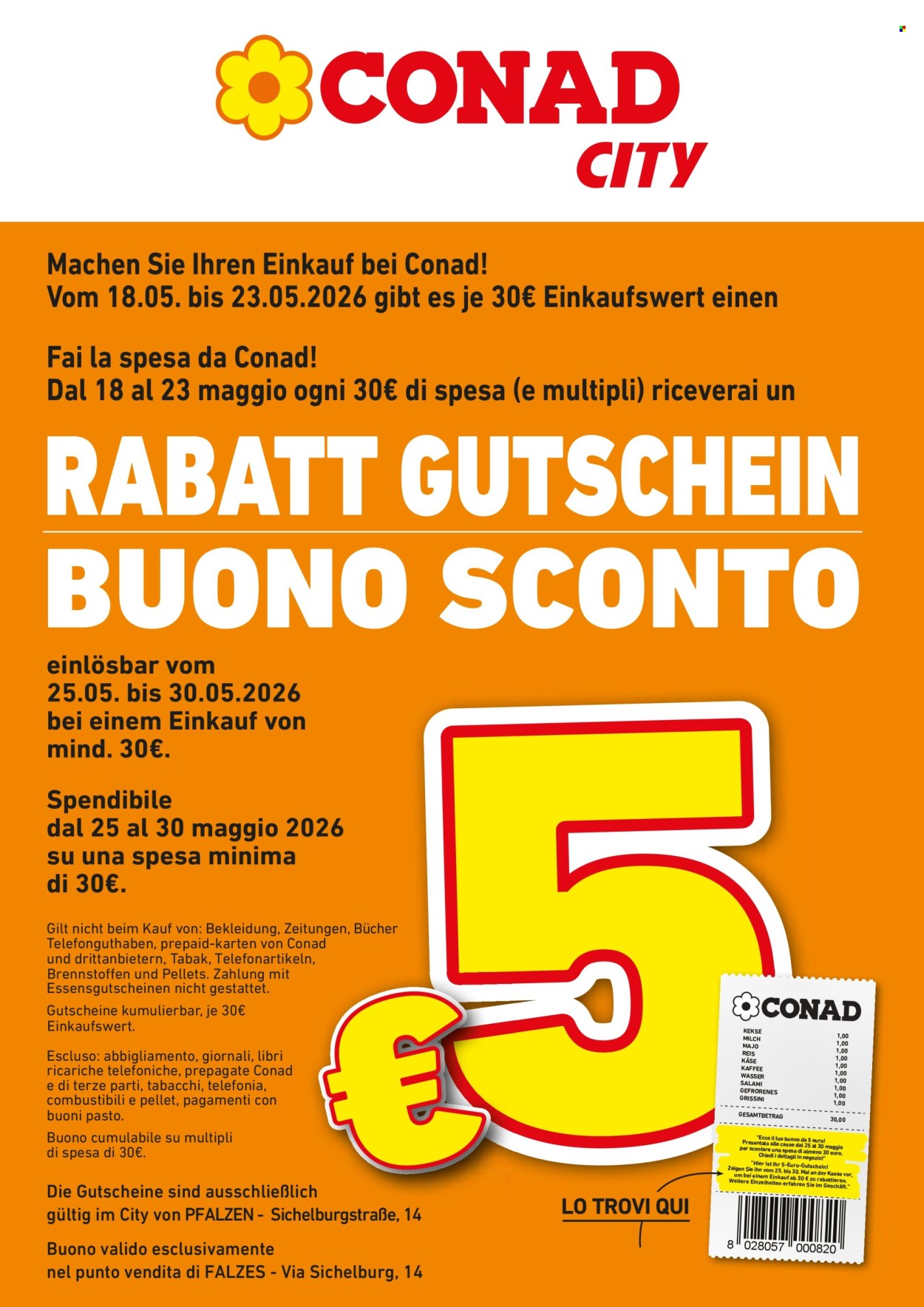 Volantino Conad City - 18/5/2026 - 23/5/2026. Pagina 1