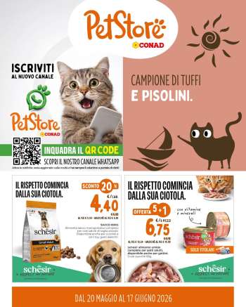 Volantino Pet Store Conad - 20/5/2026 - 17/6/2026.
