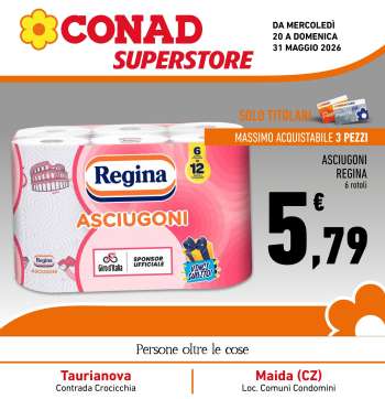 Volantino Conad Superstore - 20/5/2026 - 31/5/2026.