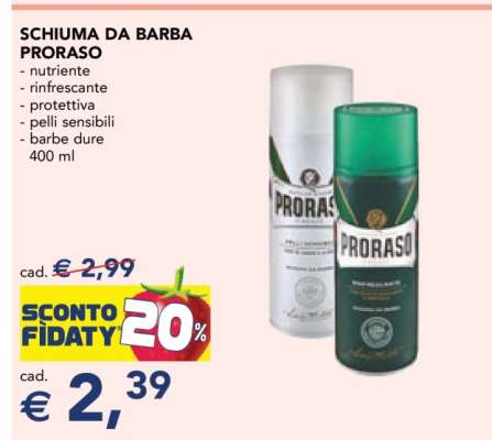 SCHIUMA DA BARBA PRORASO