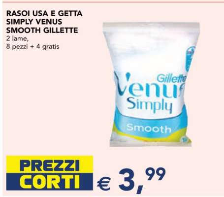 RASOI USA E GETTA SIMPLY VENUS SMOOTH GILLETTE