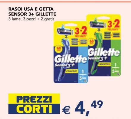 Rasoi Usa e Getta Sensor 3 Gillette