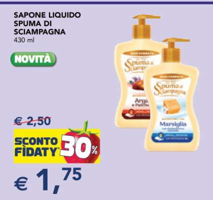 SAPONE LIQUIDO SPUMA DI SCIAMPAGNA