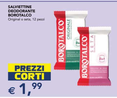 SALVIETTINE DEODORANTE BOROTALCO