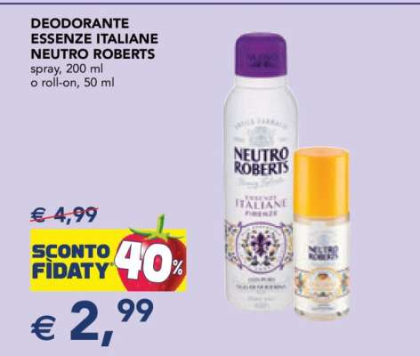 Deodorante Essenze Italiane Neutro Roberts
