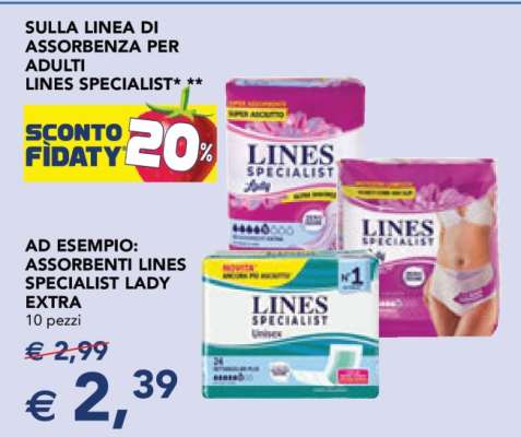 Assorbenti Lines Specialist Lady Extra