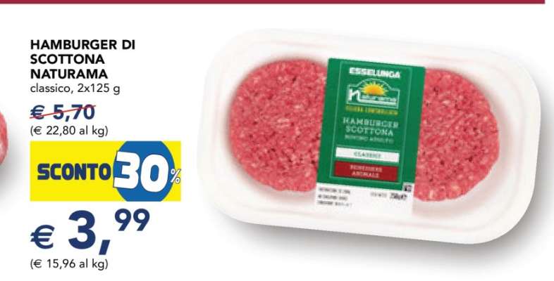 Hamburger di Scottona Naturama