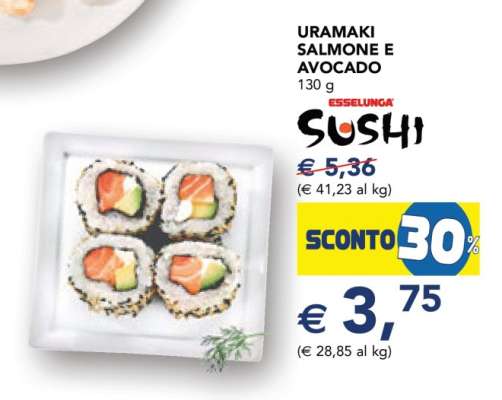 URAMAKI SALMONE E AVOCADO