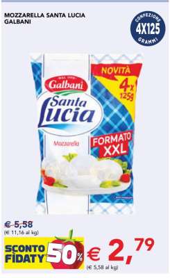 MOZZARELLA SANTA LUCIA GALBANI
