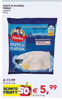 Filetti di Platessa Findus