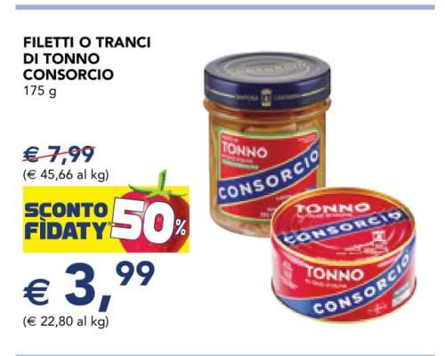 FILETTI O TRANCI DI TONNO CONSORCIO