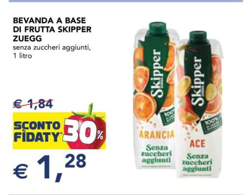 BEVANDA A BASE DI FRUTTA SKIPPER ZUEGG