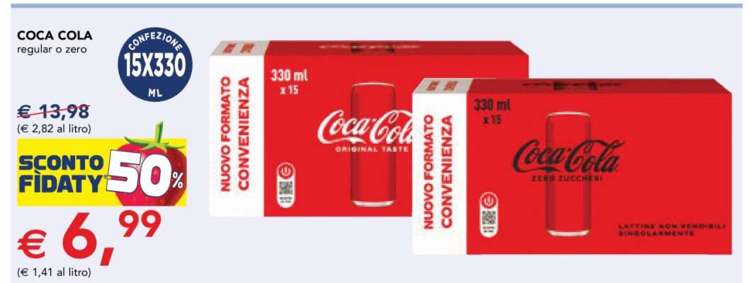 Coca Cola Regular o Zero