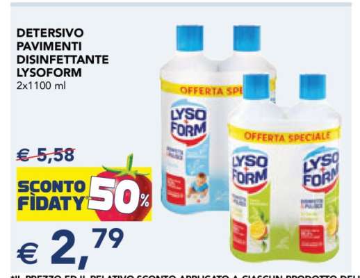 DETERSIVO PAVIMENTI DISINFETTANTE LYSOFORM