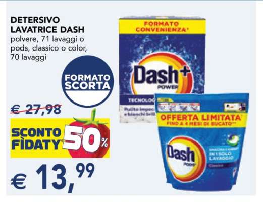 DETERSIVO LAVATRICE DASH