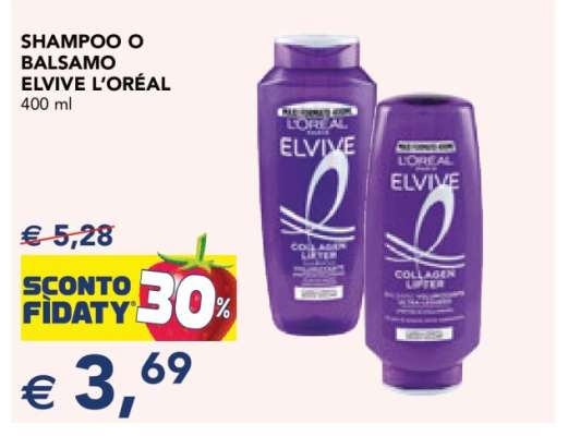 Shampoo o Balsamo Elvive L'Oréal