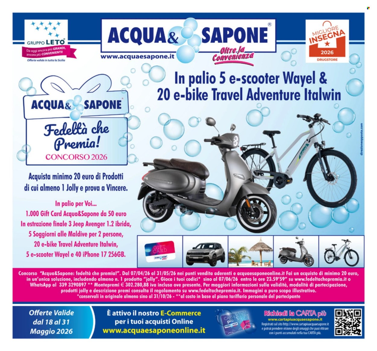 Volantino Acqua & Sapone - 18/5/2026 - 31/5/2026. Pagina 1