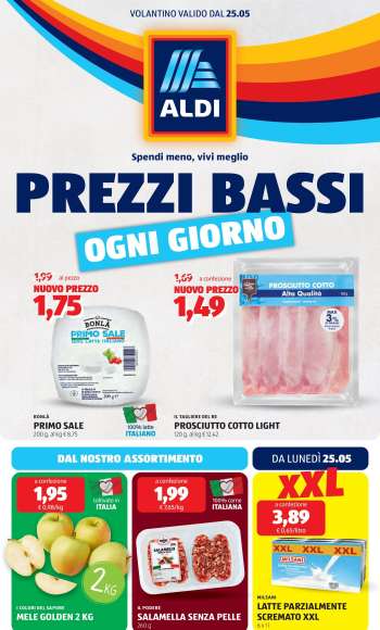 Volantino Aldi - 25/5/2026 - 31/5/2026.