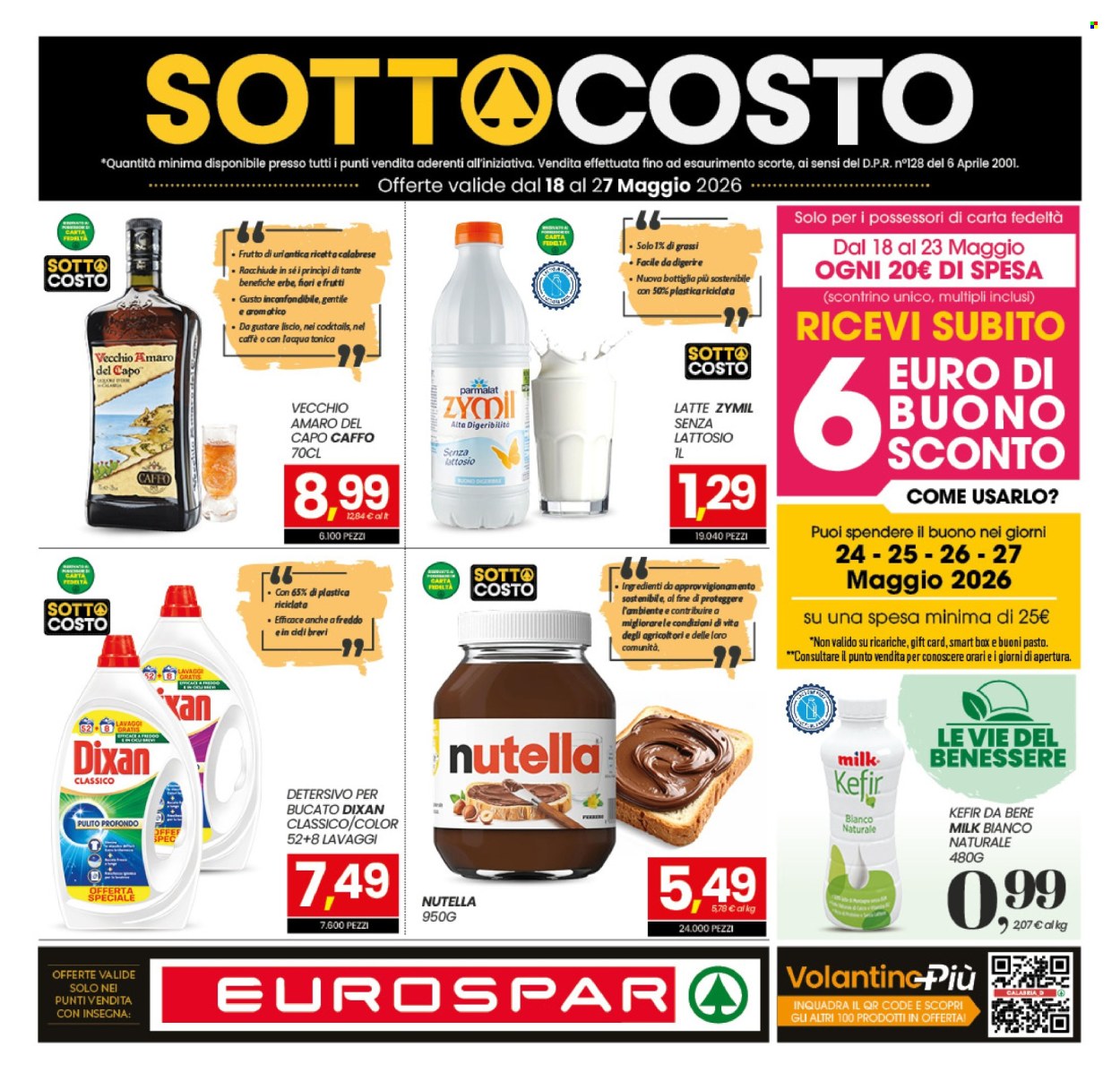 Volantino Eurospar - 18/5/2026 - 27/5/2026. Pagina 1