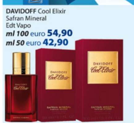 DAVIDOFF Cool Elixir Safran Mineral Edt Vapo