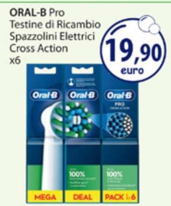 ORAL-B Pro Testine di Ricambio Spazzolini Elettrici Cross Action x6