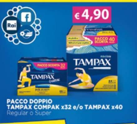 PACCO DOPPIO TAMPAX COMPAK x32 e/o TAMPAX x40
