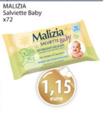 MALIZIA Salviette Baby x72