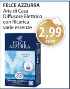 FELCE AZZURRA Aria di Casa Diffusore Elettrico con Ricarica varie essenze