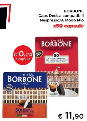 BORBONE Caps Decisa compatibili Nespresso/A Modo Mio