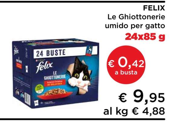 FELIX Le Ghiottonerie umido per gatto
