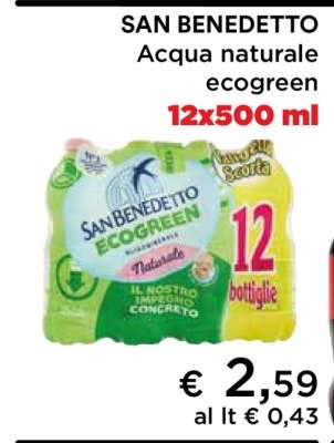 SAN BENEDETTO ACQUA NATURALE ECOGREEN