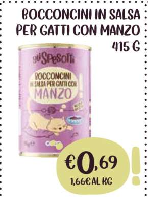 BOCCONCINI IN SALSA PER GATTI CON MANZO