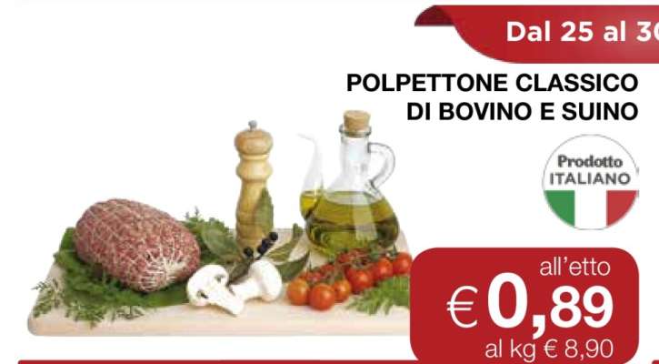 POLPETTONE CLASSICO DI BOVINO E SUINO