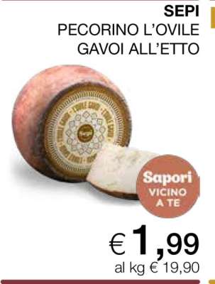 SEPI PECORINO L'OVILE GAVOI ALL’ETTO