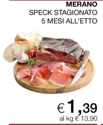 MERANO SPECK STAGIONATO 5 MESI ALL’ETTO