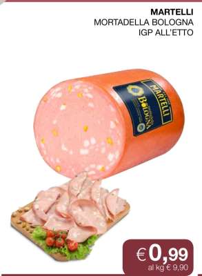 MARTELLI MORTADELLA BOLOGNA IGP ALL’ETTO