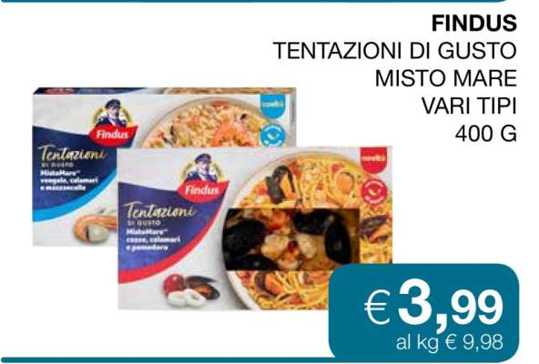 FINDUS TENTAZIONI DI GUSTO MISTO MARE