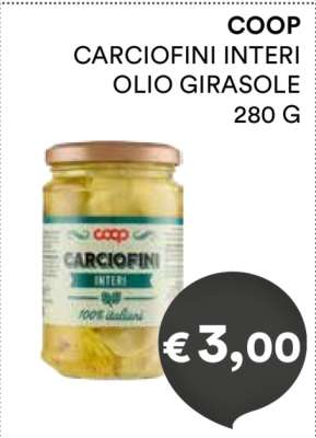 COOP CARCIOFINI INTERI OLIO GIRASOLE
