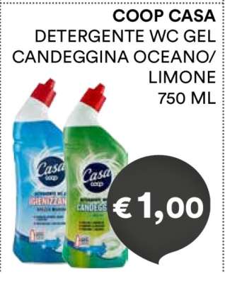 COOP CASA DETERGENTE WC GEL CANDEGGINA OCEANO/LIMONE