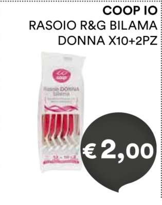 COOP IO RASOIO R&G BILAMA DONNA X10+2PZ