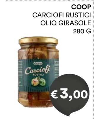 COOP CARCIOFI RUSTICI OLIO GIRASOLE
