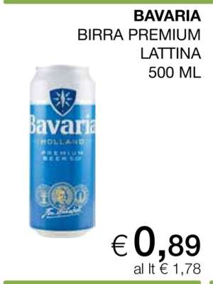 BAVARIA BIRRA PREMIUM LATTINA 500 ML