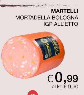 MARTELLI MORTADELLA BOLOGNA IGP ALL’ETTO