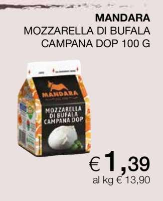 MANDARA MOZZARELLA DI BUFALA CAMPANA DOP 100 G