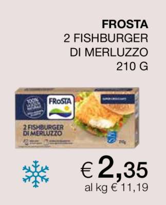 FROSTA 2 FISHBURGER DI MERLUZZO