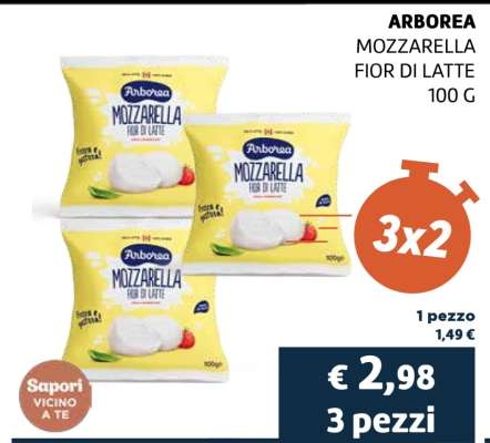 ARBOREA MOZZARELLA FIOR DI LATTE 100 G