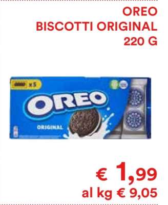 OREO BISCOTTI ORIGINAL 220 G
