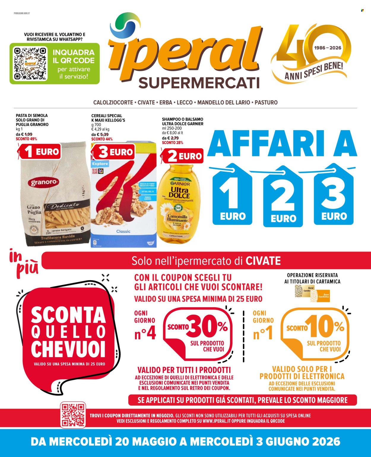 Volantino Iperal - 20/5/2026 - 3/6/2026. Pagina 1