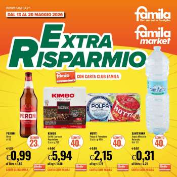 Volantino Famila - 13/5/2026 - 20/5/2026.