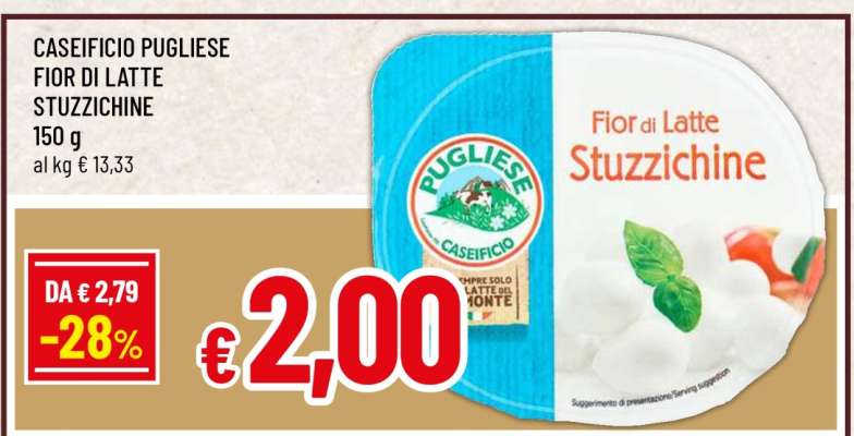 CASEIFICIO PUGLIESE FIOR DI LATTE STUZZICHINE